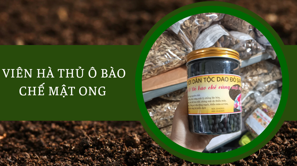 Viên hà thủ ô bào chế mật ong